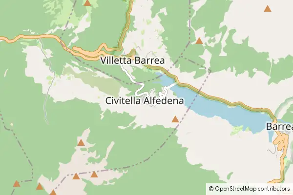 Karte Civitella Alfedena