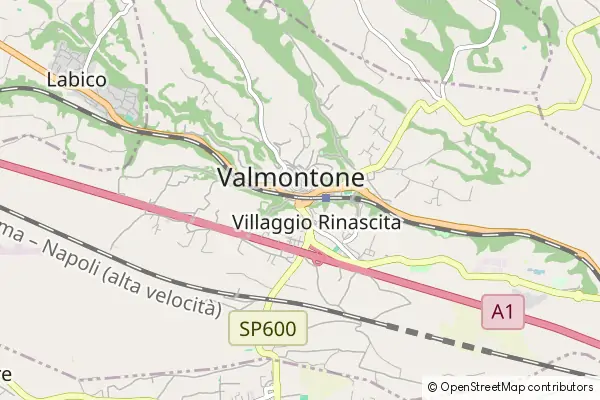 Karte Valmontone