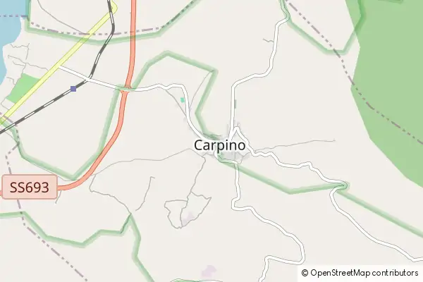 Karte Carpino