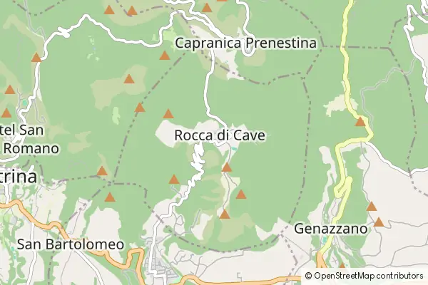 Karte Rocca di Cave