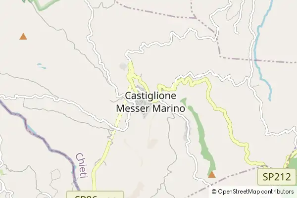 Karte Castiglione Messer Marino