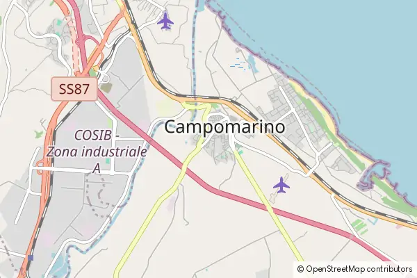 Karte Campomarino