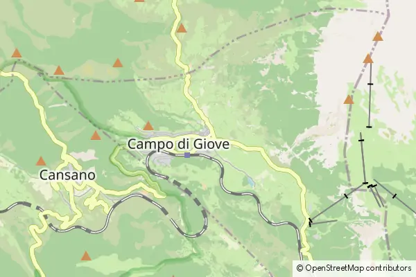 Karte Campo di Giove