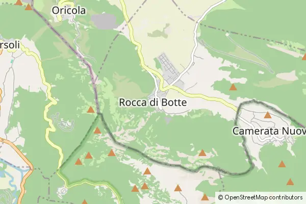 Karte Rocca di Botte