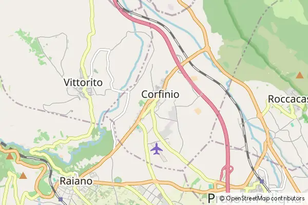 Karte Corfinio