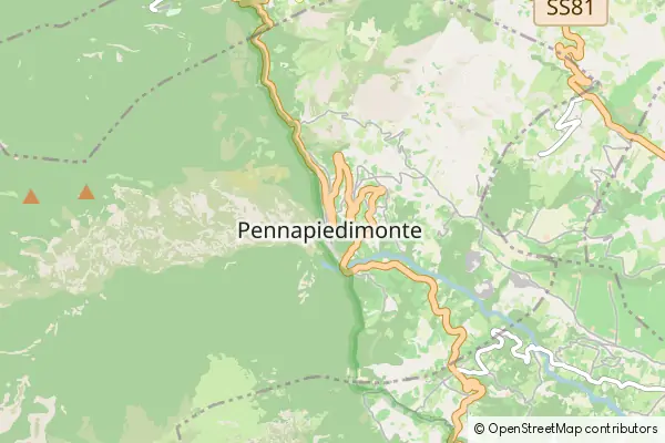 Karte Pennapiedimonte