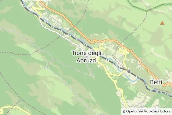 Karte Tione degli Abruzzi