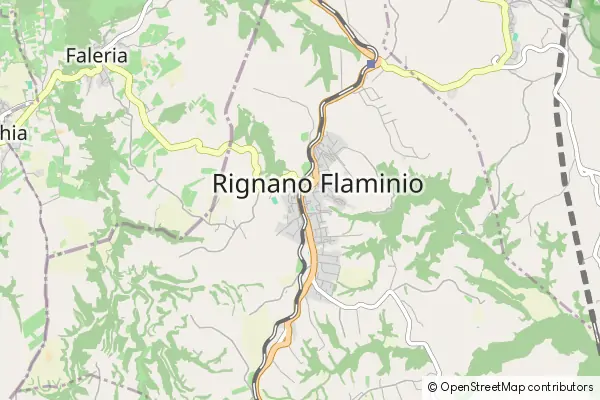 Karte Rignano Flaminio