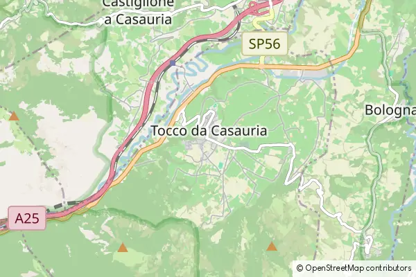 Karte Tocco da Casauria