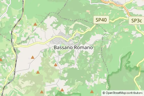 Karte Bassano Romano