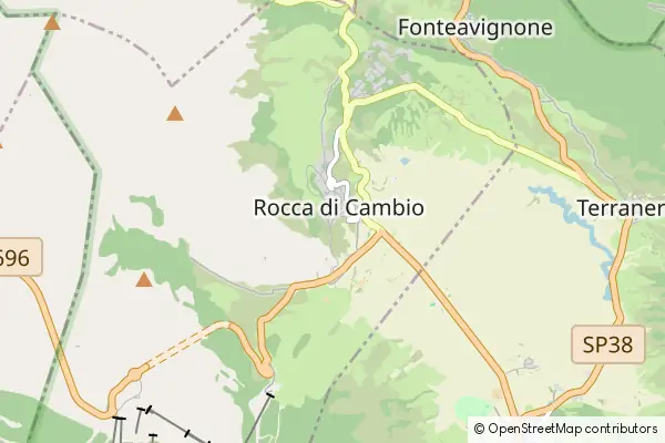 Karte Rocca di Cambio