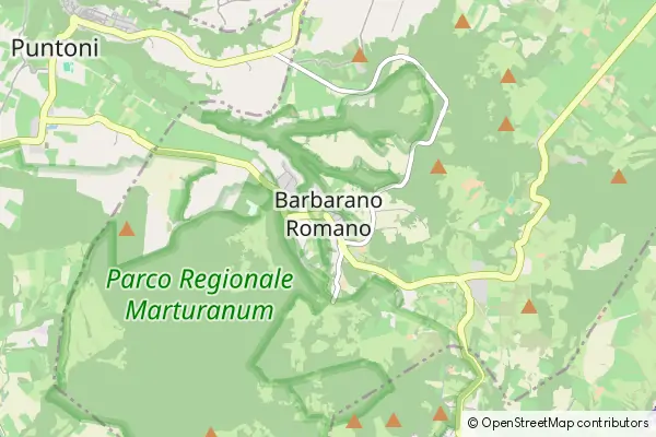 Karte Barbarano Romano