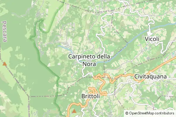 Karte Carpineto della Nora