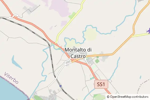 Karte Montalto di Castro