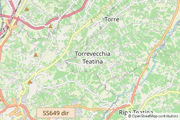 Karte Torrevecchia Teatina