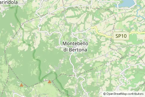 Karte Montebello di Bertona