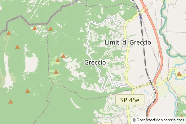 Karte Greccio