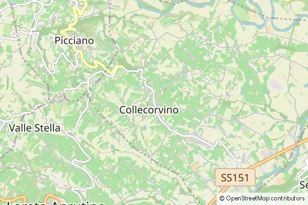 Karte Collecorvino