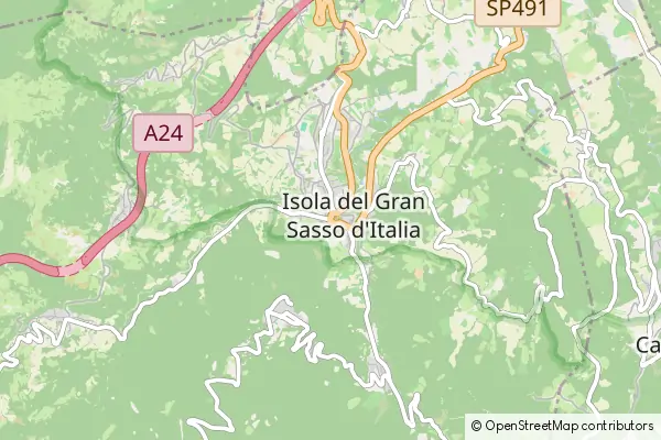 Karte Isola del Gran Sasso d'Italia