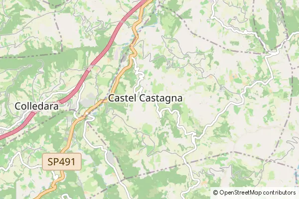 Karte Castel Castagna