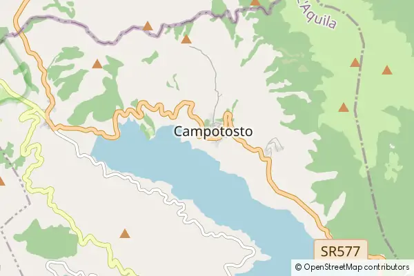 Karte Campotosto