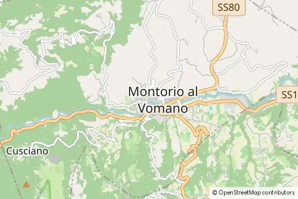 Karte Montorio al Vomano