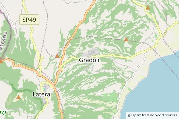 Karte Gradoli