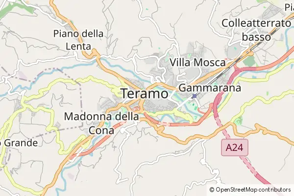 Karte Teramo