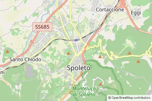 Karte Spoleto