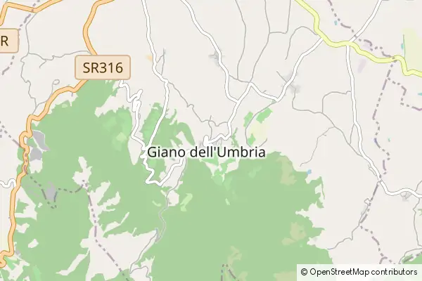 Karte Giano dell'Umbria