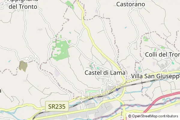 Karte Castel di Lama