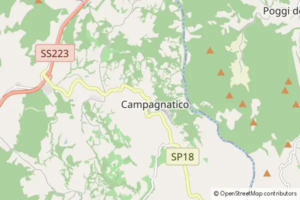 Karte Campagnatico