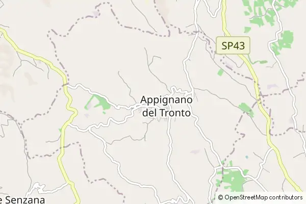 Karte Appignano del Tronto