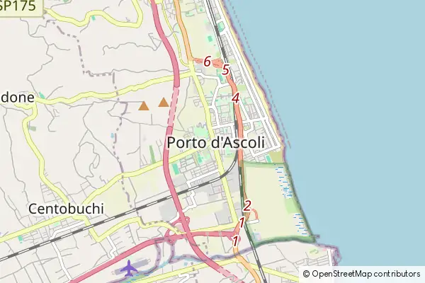 Karte Porto d'Ascoli