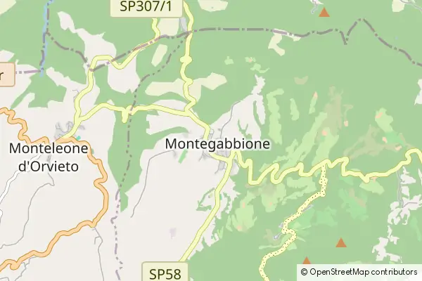 Karte Montegabbione