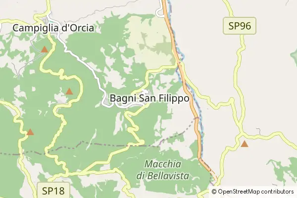 Karte Bagni di San Filippo