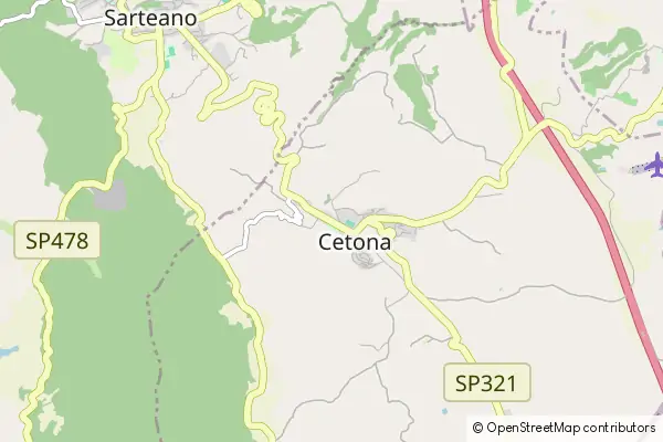 Karte Cetona