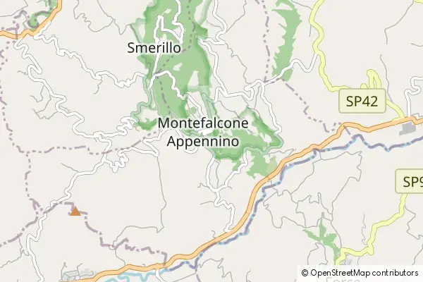 Karte Montefalcone Appennino