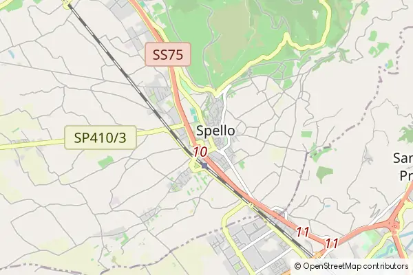 Karte Spello