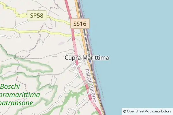 Karte Cupra Marittima