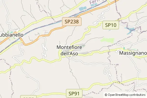 Karte Montefiore dell'Aso