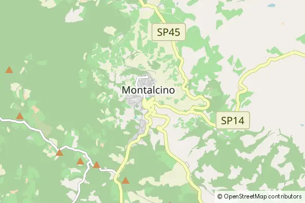 Karte Montalcino