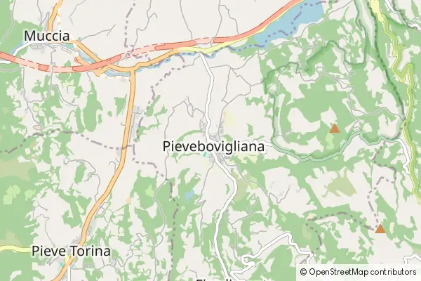 Karte Pievebovigliana