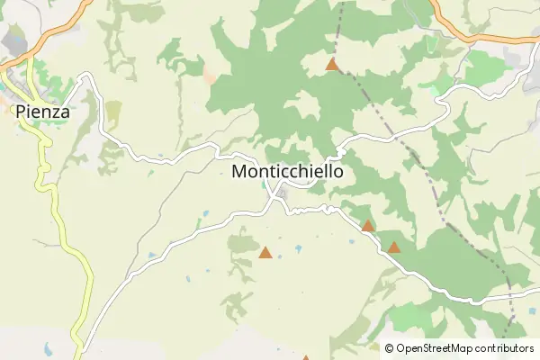 Karte Monticchiello