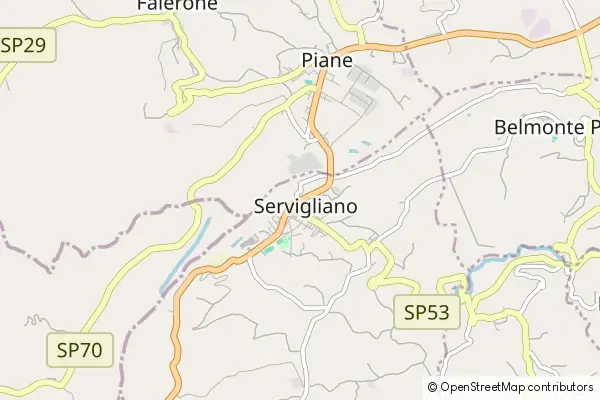 Karte Servigliano