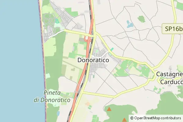 Karte Donoratico