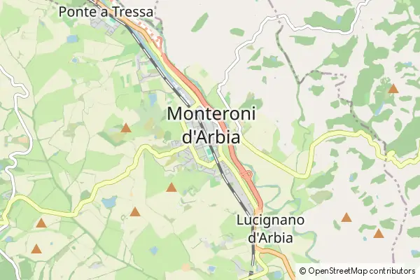 Karte Monteroni d'Arbia