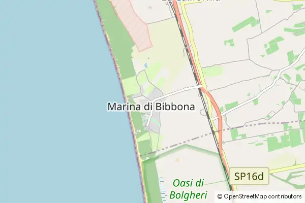 Karte Marina di Bibbona