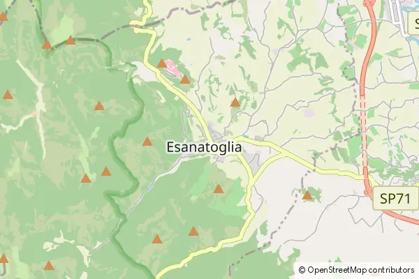 Karte Esanatoglia