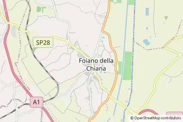 Karte Foiano della Chiana